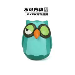 猫头鹰招财皮质公仔