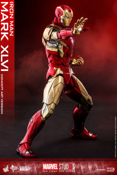 1:6比例合金珍藏人偶 钢铁侠Mark 46 概念版-资料图