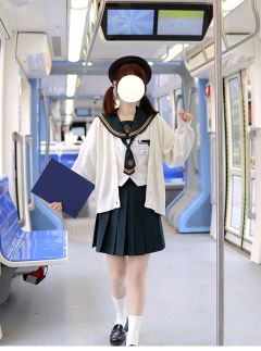 金言叶 关西领绿白领夏服-资料图