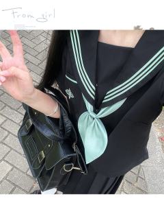 薄荷奶绿·水手服-资料图