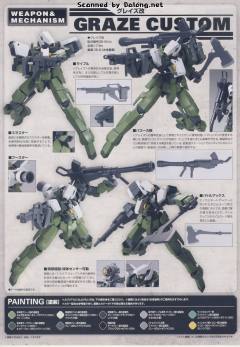 FM 高达铁血孤儿模型系列 EB-06 格雷兹 EB-06/tc 格雷兹改 EB-06j 格雷兹地上战式样 -资料图