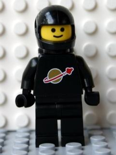 Classic Space - Black with Airtanks and Motorcycle (Standard) Helmet (Reissue)