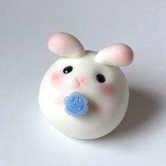 发芽兔中秋冰皮月饼-红色-资料图