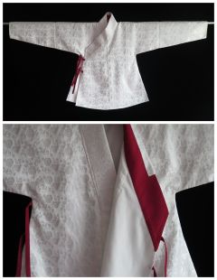 折枝牡丹交领小袖短袄-资料图