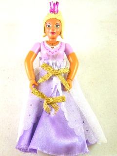 Belville Female - Queen with Sand Purple Top, Light Yellow Hair, Pink Shoes, Skirt Long, Crown