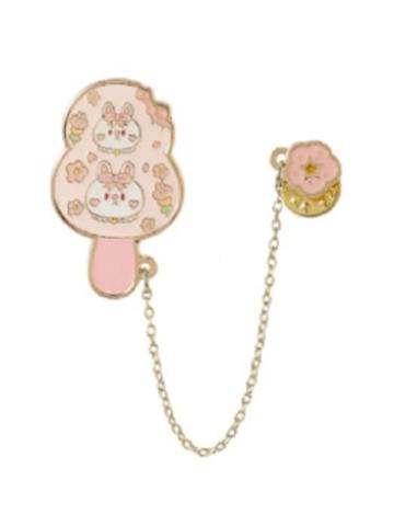 春日樱花萌兔雪糕徽章