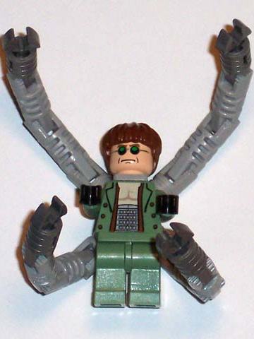 Dr. Octopus (Otto Octavius) / Doc Ock, Sand Green Jacket, Sand Green Legs, Thin Smirk - With Arms