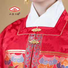 婚服串枝菊花纹地玉兔·方补袄-资料图