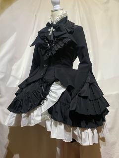 分层荷叶领衬衫-资料图