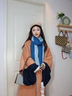 温暖的秋冬汉服长披袄双面双色（凌霜）-资料图