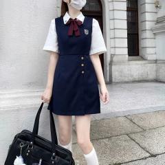 初代韩代制服背心裙-资料图