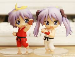 Nendoroid Petit 柊司 Lucky Star Street Fighter IV Cosplay-资料图