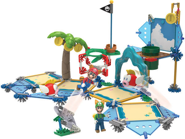 K'NEX Super Mario Building Set 路易基 玛丽奥 飞鱼 Beach