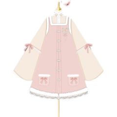 毛绒立领短袄方领绣花长比甲-资料图