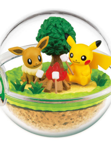 Pocket Monsters Terrarium Collection - Together with Pikachu 伊布 皮卡丘 Bonfire