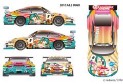 Itasha 初音未来 Porsche 997 GT3 R - Round 5 (Sugo)-资料图