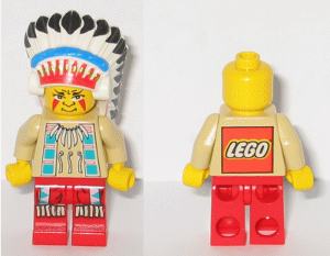 Indian Chief with LEGO Logo on Back