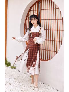 汉元素吊带裙子-资料图
