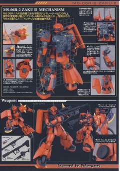 MG MS-06R-2 高机动型扎古Ⅱ Ver. 2.0 强尼·莱汀专用机-资料图