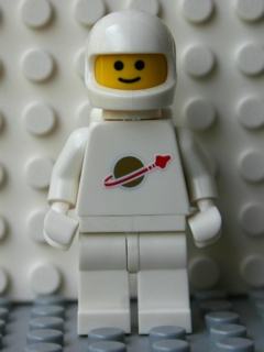 Classic Space - White with Airtanks and Motorcycle (Standard) Helmet (Reissue)