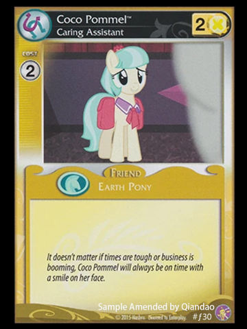 Coco Pommel, Caring Assistant