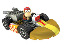 K'NEX Mario Kart Building Set 迪迪金刚 Diddy Kong and Standard Kart-资料图