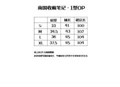 南国收藏笔记 1型OP-资料图