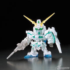 SD高达 BB战士 RX-0 独角兽高达 绿色精神感应框架