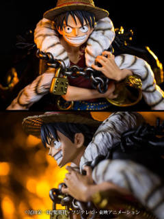 One Piece Log Collection Statue 蒙奇·D·路飞 -资料图