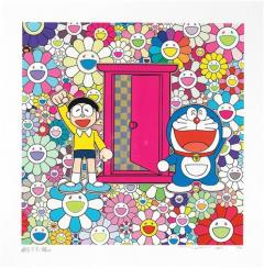 哆啦A梦任意门×村上隆版画-资料图