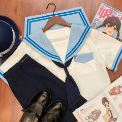 白身蓝领关西襟·水手服套装-资料图