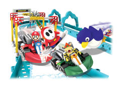 K'NEX Mario Kart Building Set 大魔王库巴 乌贼 害羞小子 玛丽奥 企鹅 Mario and Bowser Ice Race-资料图