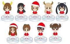 K-ON! MOVIE ITO EN Santa Figure 田井中律-资料图