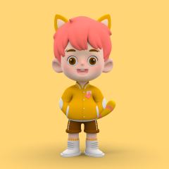 猫弟橘色棒球衫款