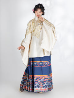 婚服云鹤·马面裙-资料图