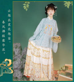 大袖裙子改良式汉服故宫复古风-资料图