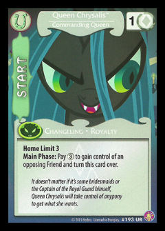 Queen Chrysalis, Commanding Queen