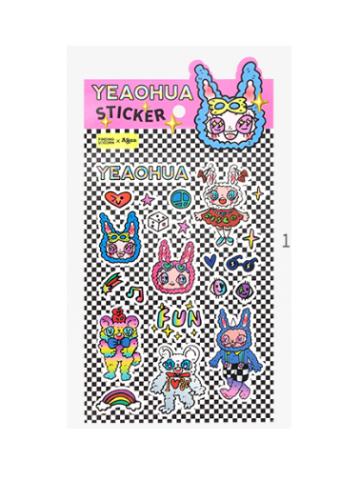 YEAOHUA电音派对系列镭射贴纸