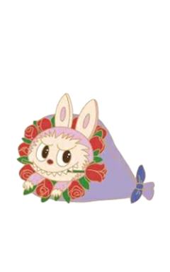 玫瑰花（labubu）-徽章