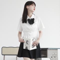 收腰衬衫-资料图