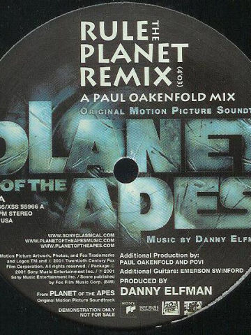 Planet Of The Apes Original Motion Picture Soundtrack