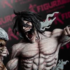 Elite Exclusive Statue 铠之巨人 三笠·阿克曼 巨人 -资料图
