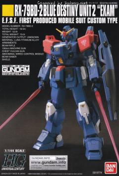 HGUC RX-79BD-2 蓝色命运二号机 EXAM ver.-资料图