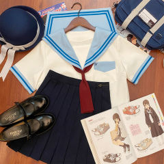 白身蓝领关西襟·水手服套装-资料图