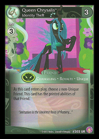 Queen Chrysalis, Identity Theft