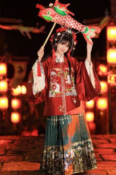 卯兔迎春国风大典比甲补服套装-资料图