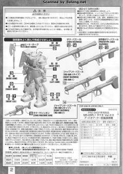 MG MS-06R-1 高机动型扎古Ⅱ MS-06R-1A 高机动型扎古Ⅱ MS-06R-2 高机动型扎古Ⅱ MS-06R-2P 试制高机动型扎古Ⅱ A Baoa Qu Defense Squadron-资料图