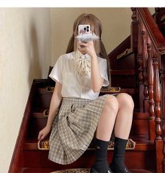 纯色短袖衬衫-资料图