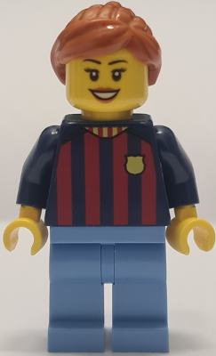 Soccer Fan - FC Barcelona, Female, Medium Blue Legs