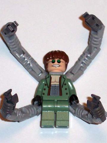 Dr. Octopus (Otto Octavius) / Doc Ock, Sand Green Jacket, Sand Green Legs, Clenched Teeth Smile - With Arms